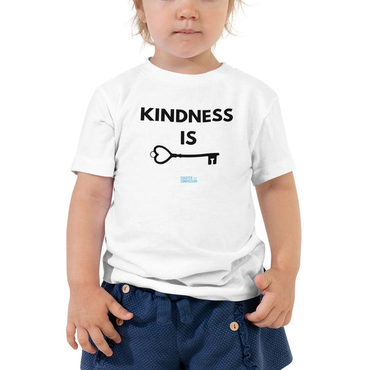 Kindness is Key - Toddler Tee - Black Print