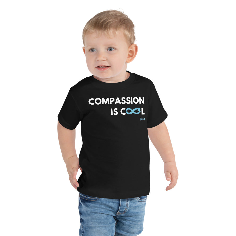 Compassion is Cool - Toddler Tee - White Print
