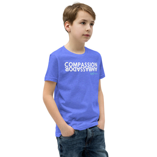 Compassion Ambassador - Youth Unisex T-Shirt - White Print