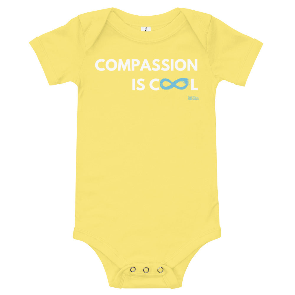 Compassion is Cool - Onesie - White Print
