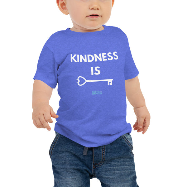 Kindness is Key - Baby Tee - White Print