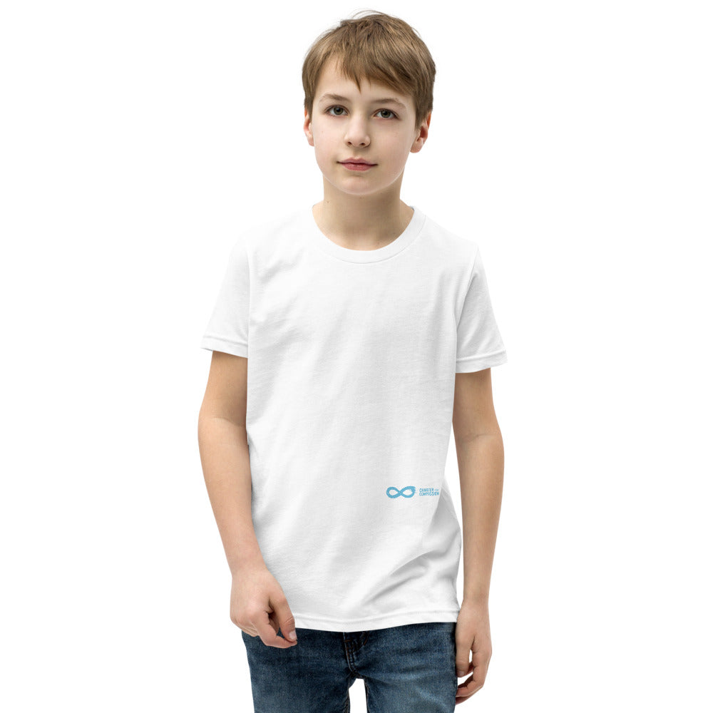 Compassion English - Youth Unisex T-Shirt - White Print