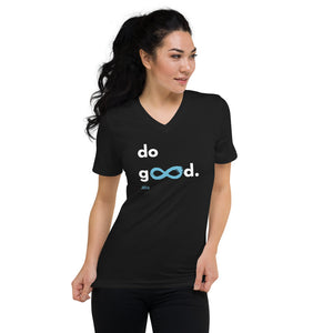 Do Good - Unisex V-Neck - White Print