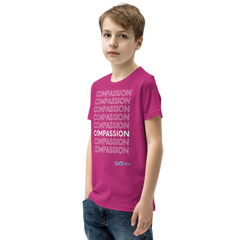 Compassion English - Youth Unisex T-Shirt - White Print