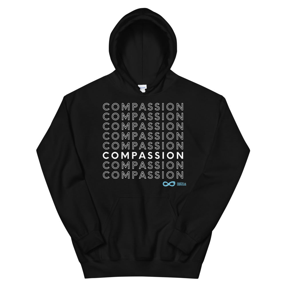 Compassion English - Unisex Hoodie - White Print