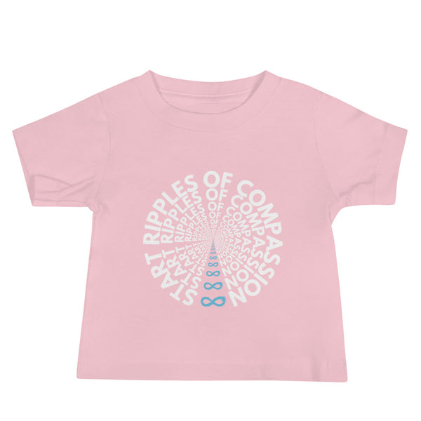 Ripples - Baby Tee - White Print