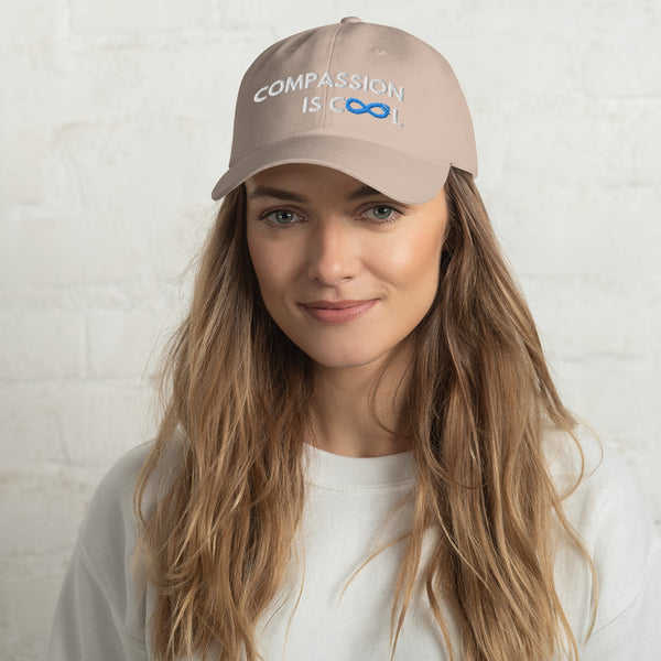 Compassion is Cool - Dad Hat - White Thread