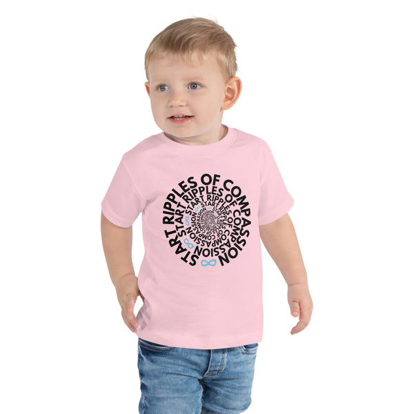 Ripples Twist - Toddler Tee - Black Print