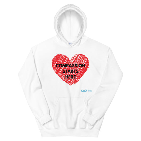 Compassion Starts Here - Unisex Hoodie - Black Print
