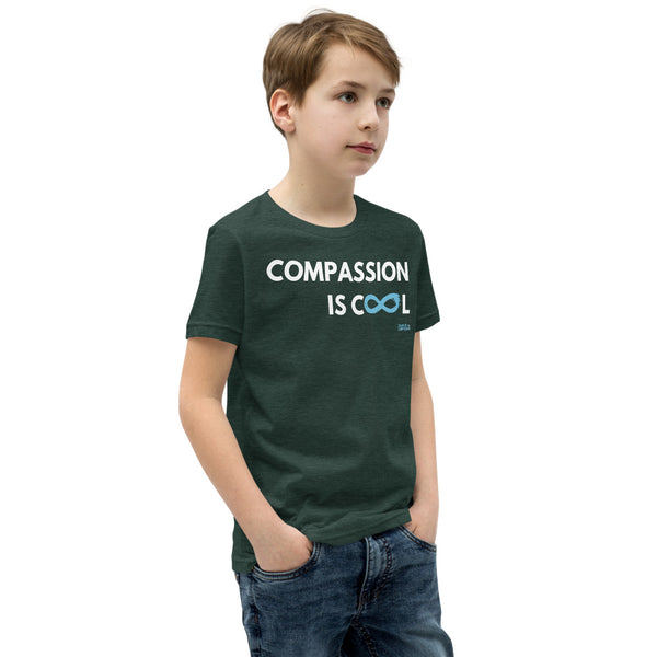 Compassion is Cool - Youth Unisex Short Sleeve- White Print