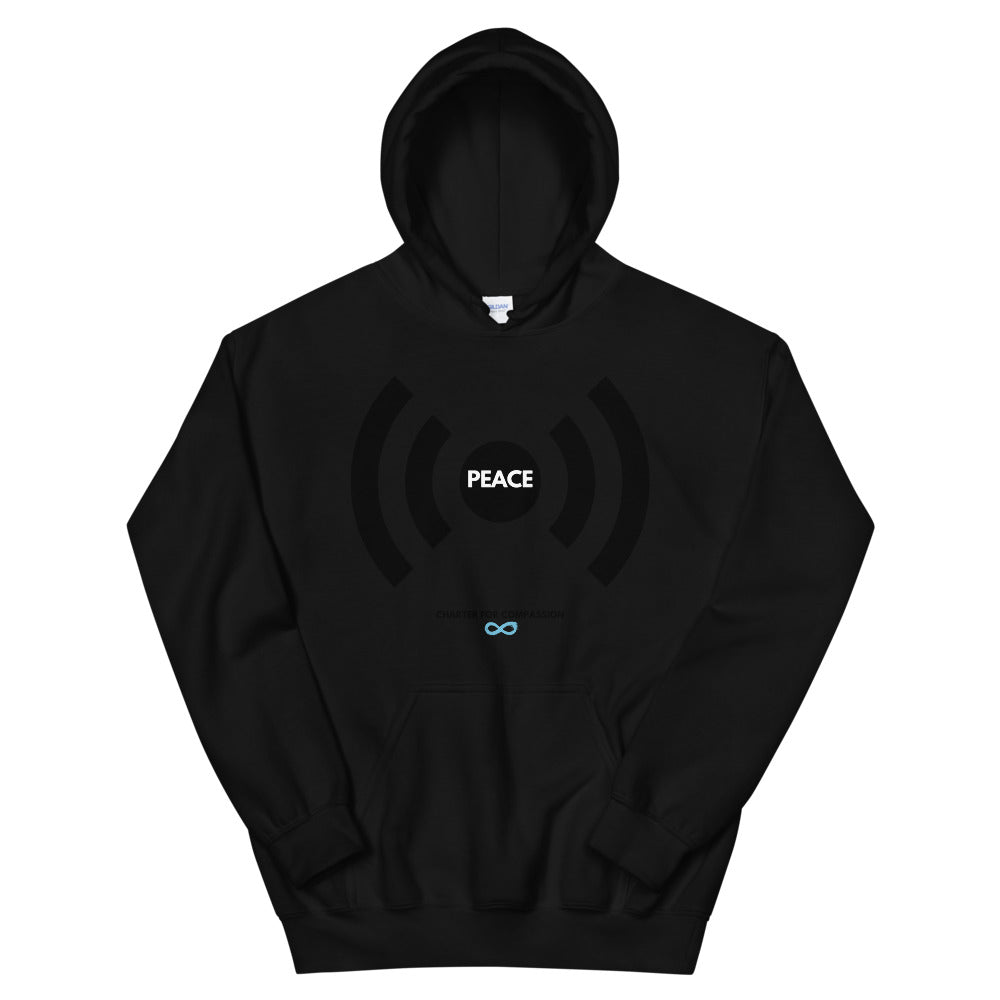 Peace - Unisex Hoodie - Black print
