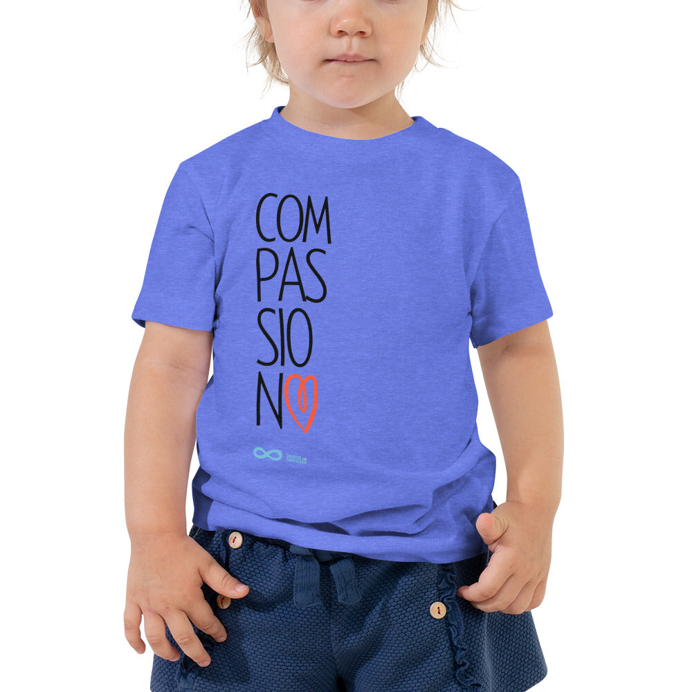 Compassion Heart - Toddler Tee - Black Print