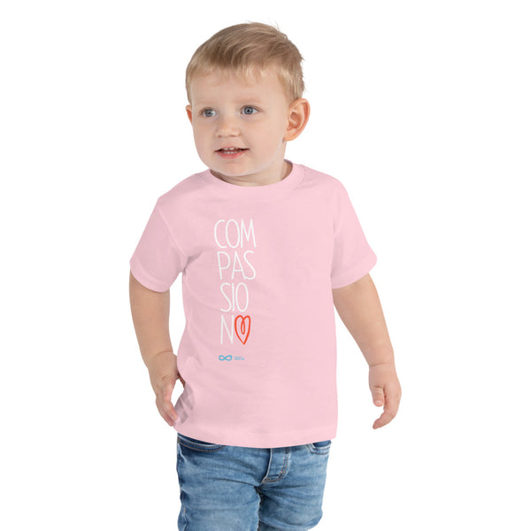 Compassion Heart - Toddler Tee - White Print