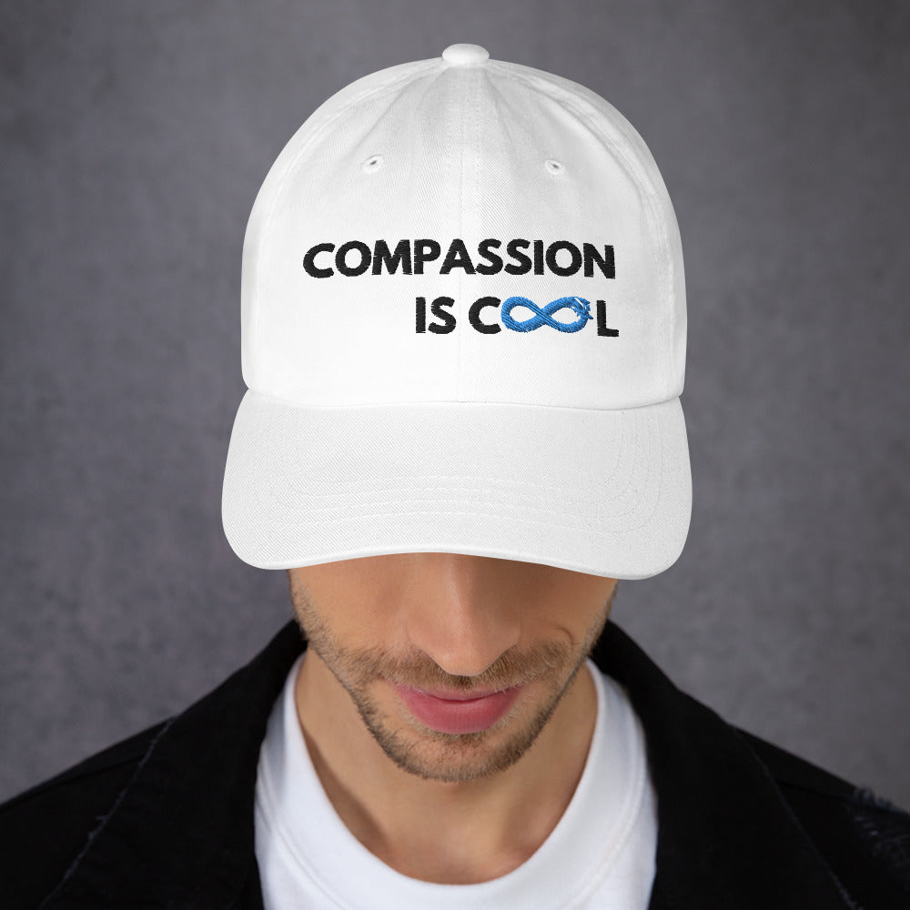 Compassion is Cool - Dad Hat - Black Thread