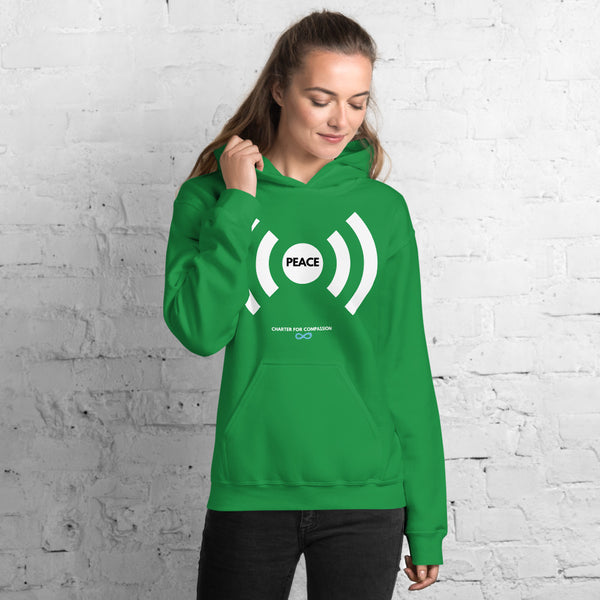 Peace - Unisex Hoodie - White Print