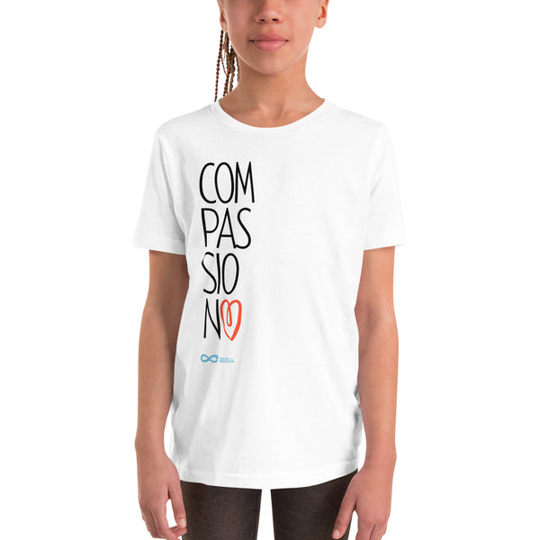 Compassion Heart - Youth Unisex T-Shirt - Black Print