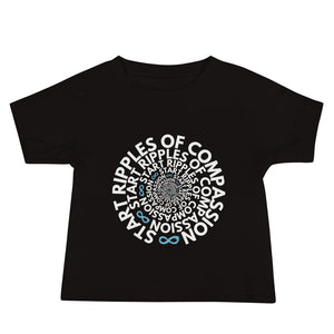 Ripples Twist - Baby Tee - White Print
