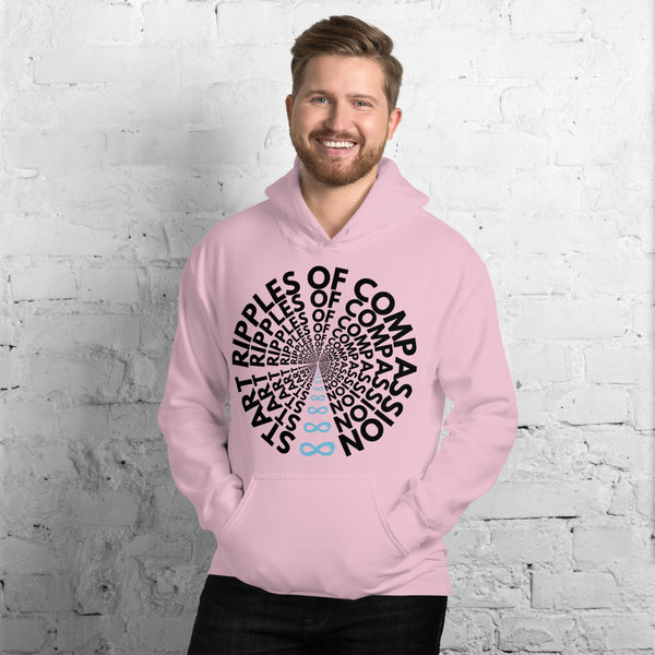 Ripples - Unisex Hoodie - Black print