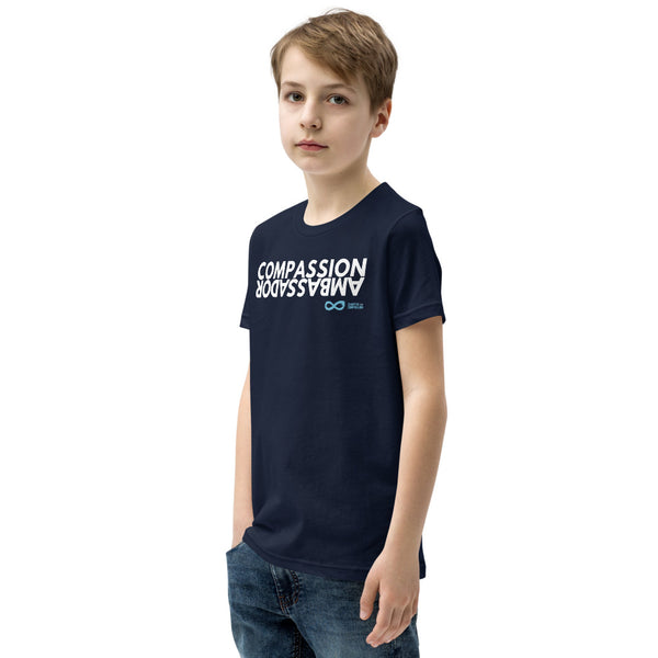 Compassion Ambassador - Youth Unisex T-Shirt - White Print