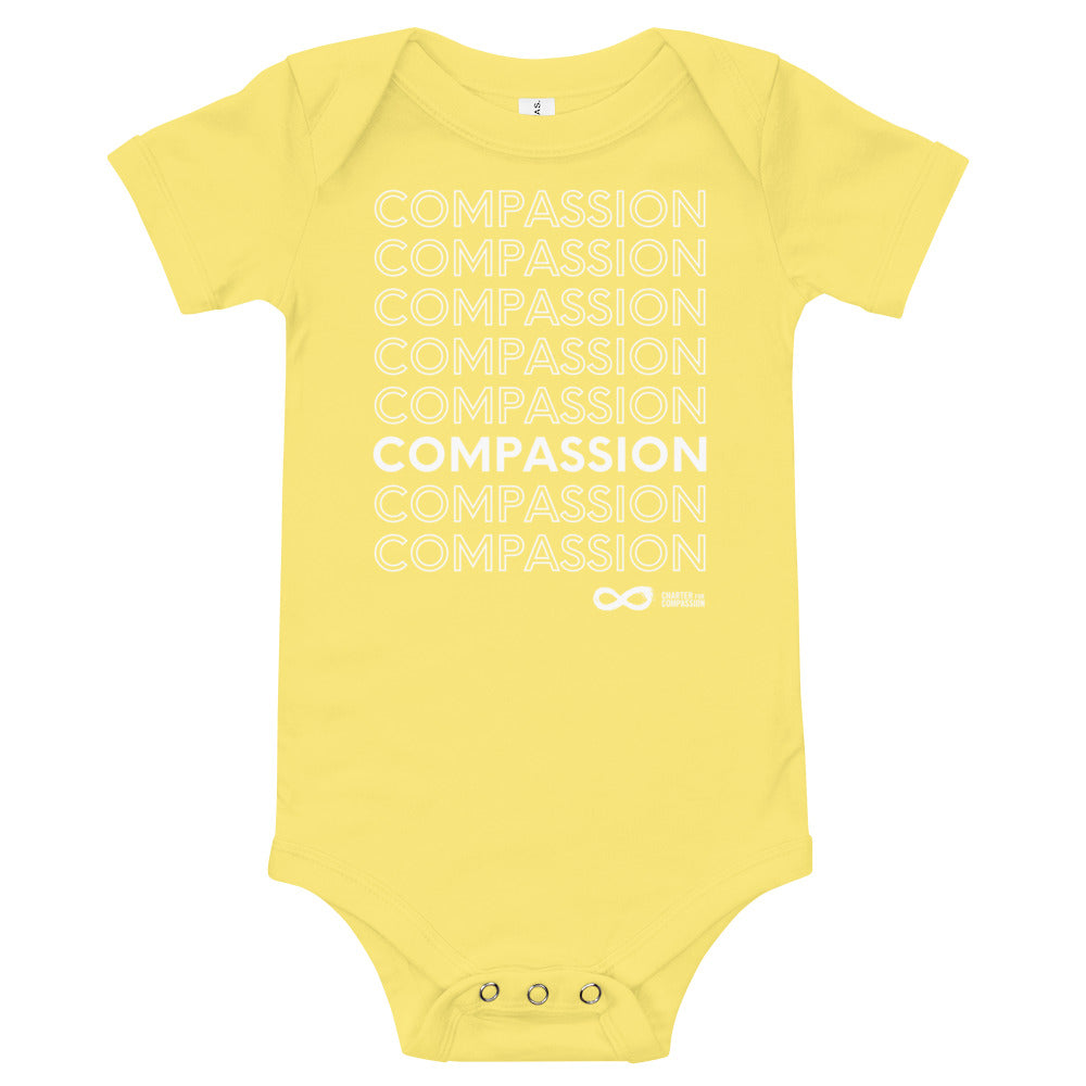 Compassion English - Onesie - White Print