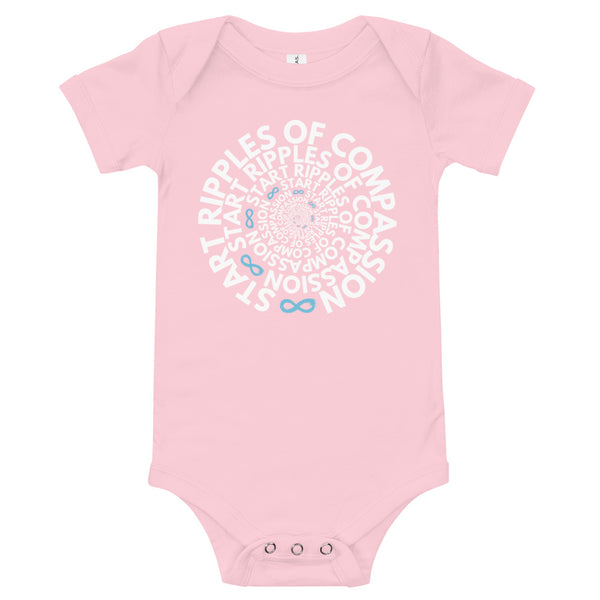 Ripples Twist - Onesie - White Print