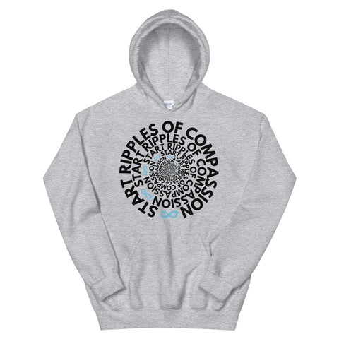 Ripples Twist - Unisex Hoodie - Black Print