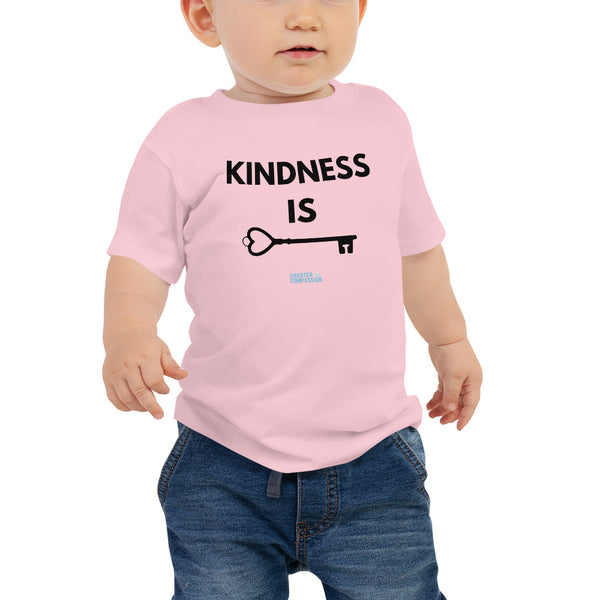 Kindness is Key - Baby Tee - Black Print