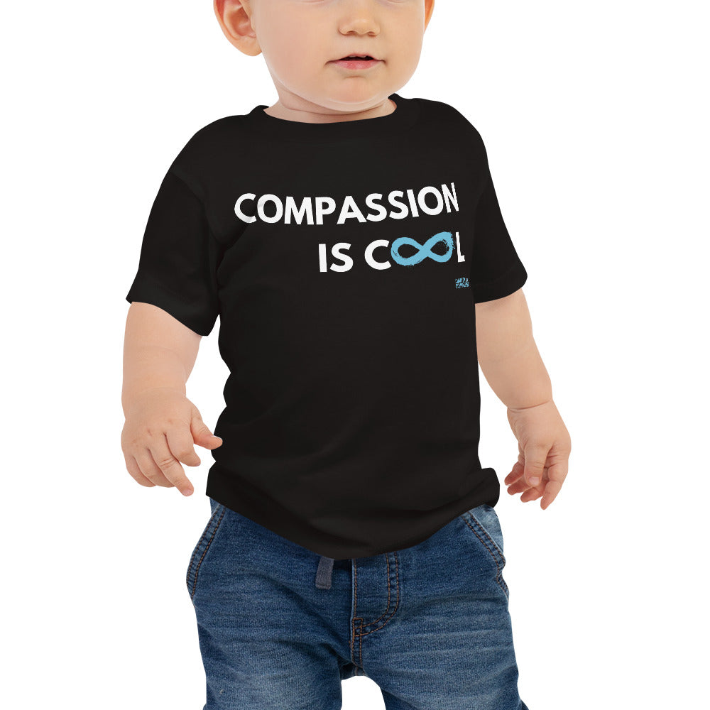Compassion is Cool - Baby Tee - White Print