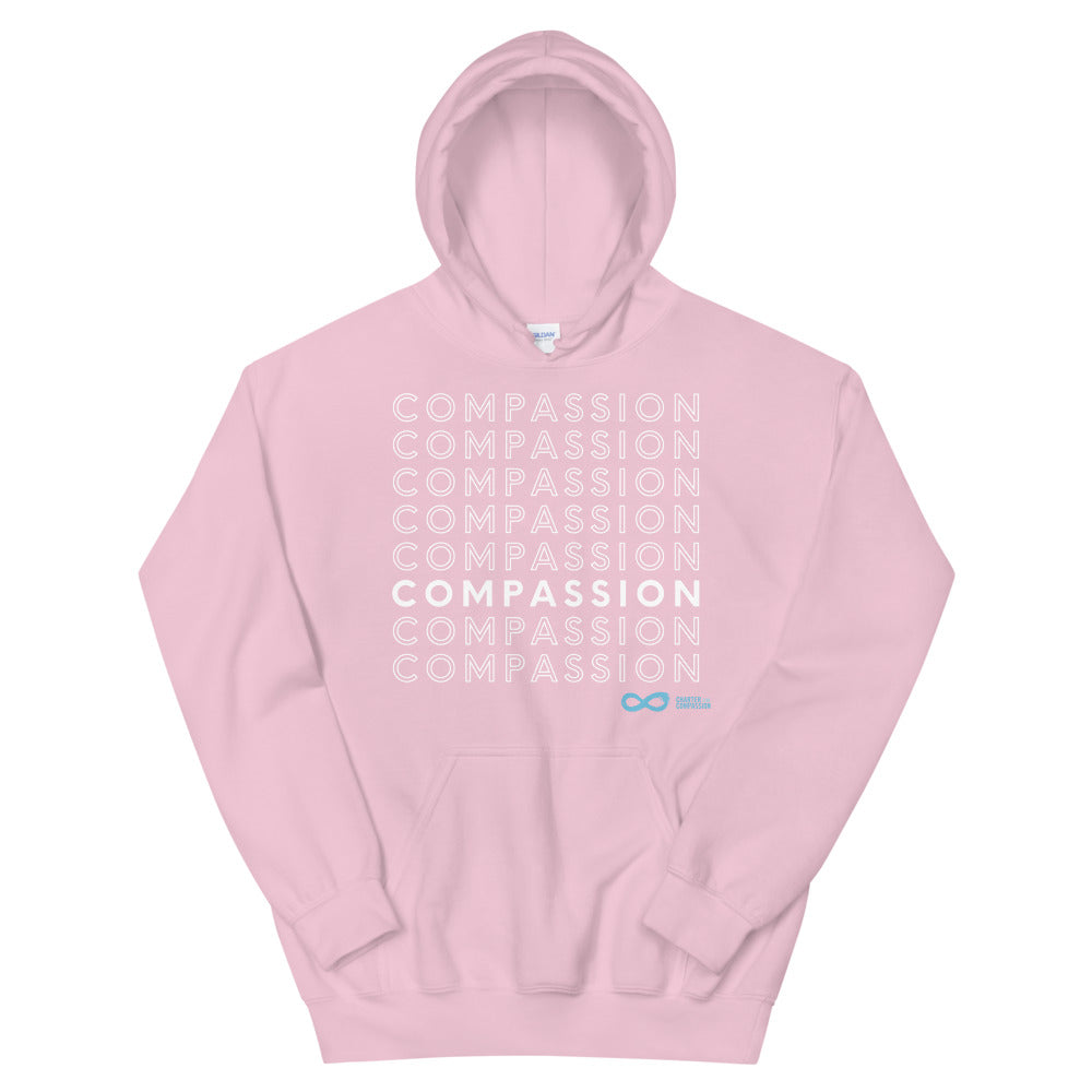 Compassion English - Unisex Hoodie - White Print