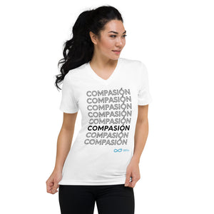 Compassion Spanish - Unisex V-neck - Black Print