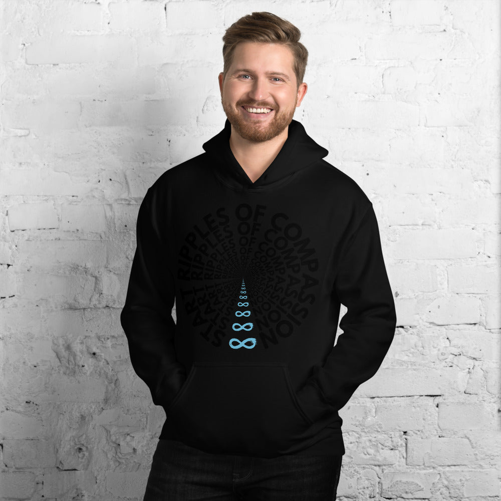 Ripples - Unisex Hoodie - Black print