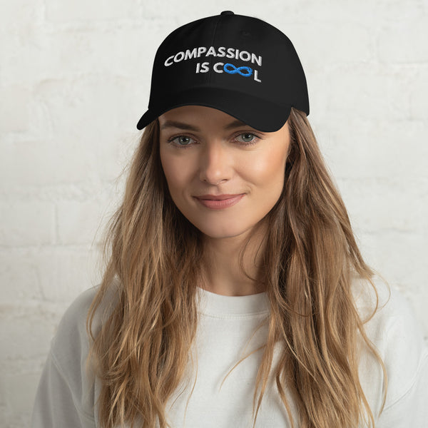 Compassion is Cool - Dad Hat - White Thread