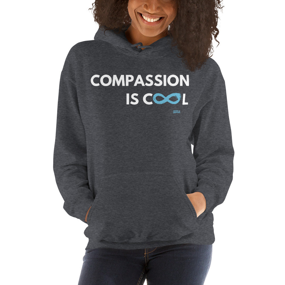 Compassion is Cool - Unisex Hoodie - White Print
