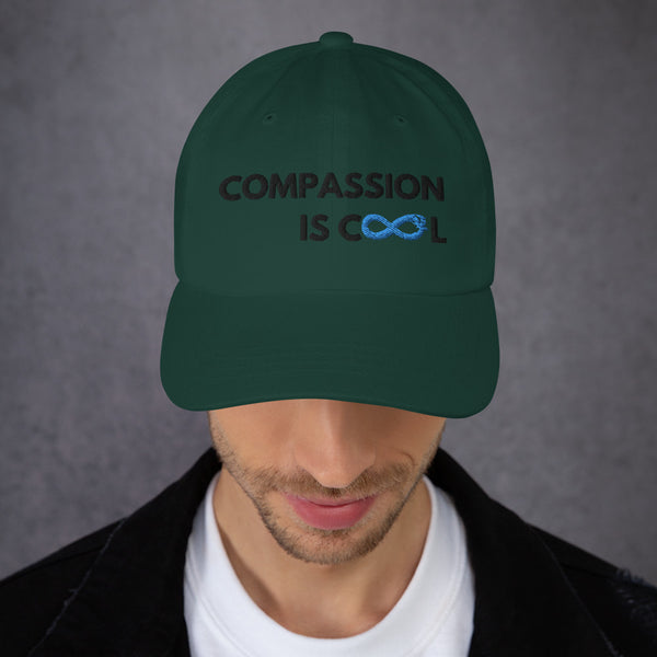 Compassion is Cool - Dad Hat - Black Thread