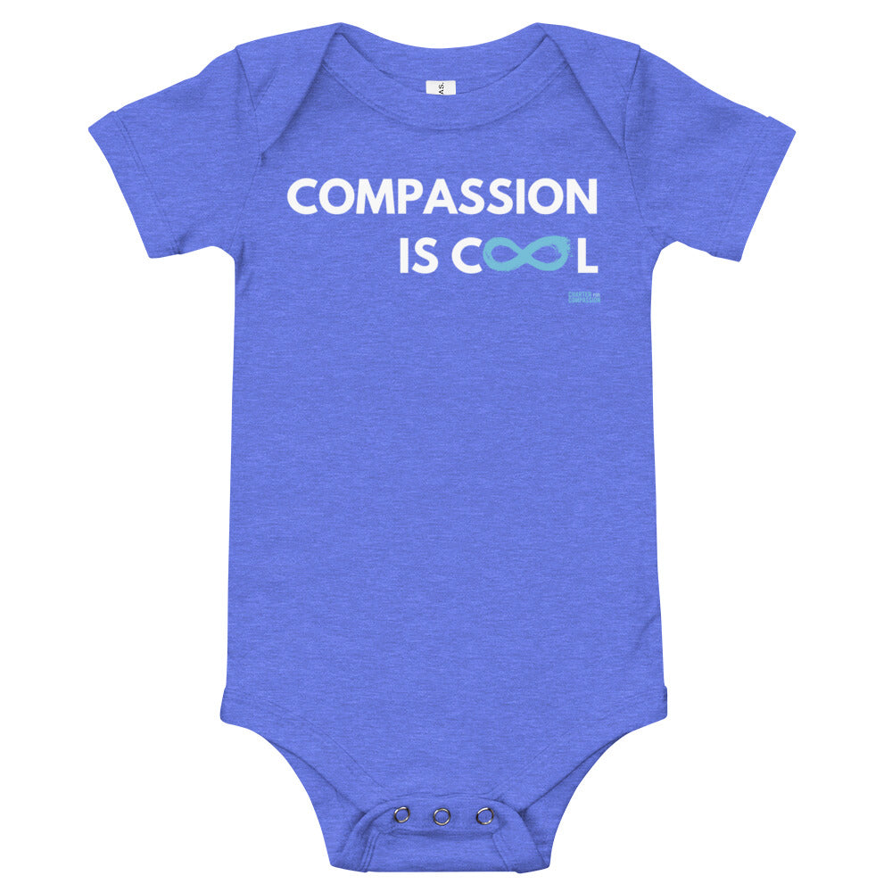 Compassion is Cool - Onesie - White Print