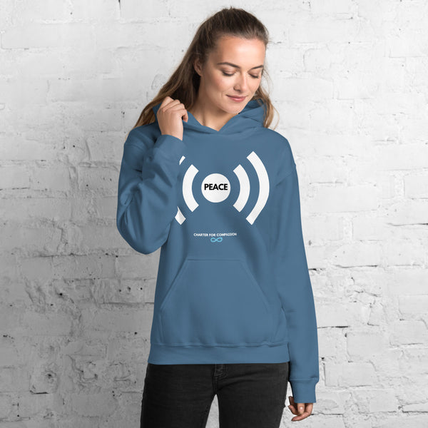 Peace - Unisex Hoodie - White Print