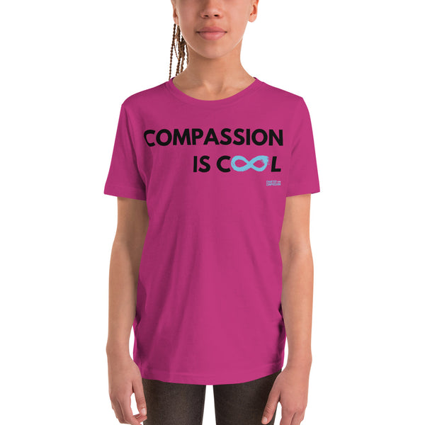Compassion is Cool - Youth Unisex Short Sleeve- Black Print