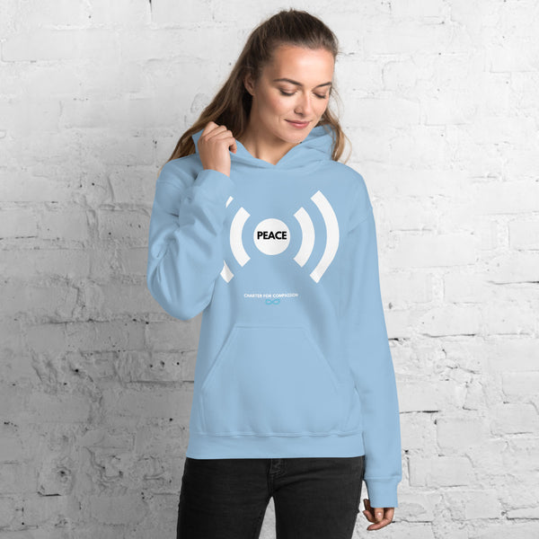 Peace - Unisex Hoodie - White Print