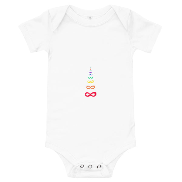 Ripples - Onesie - Rainbow White Print