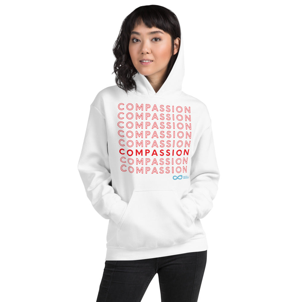 Compassion English - Unisex Hoodie - Red Print