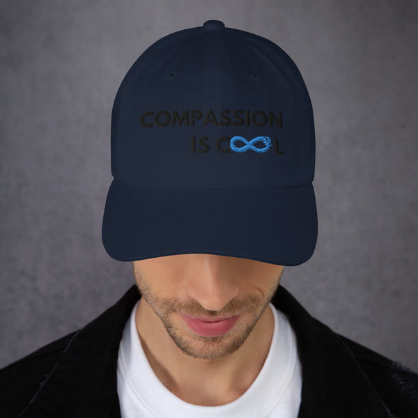 Compassion is Cool - Dad Hat - Black Thread