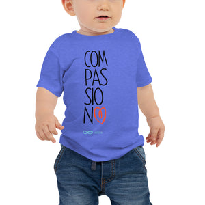Compassion Heart - Baby Tee - Black print