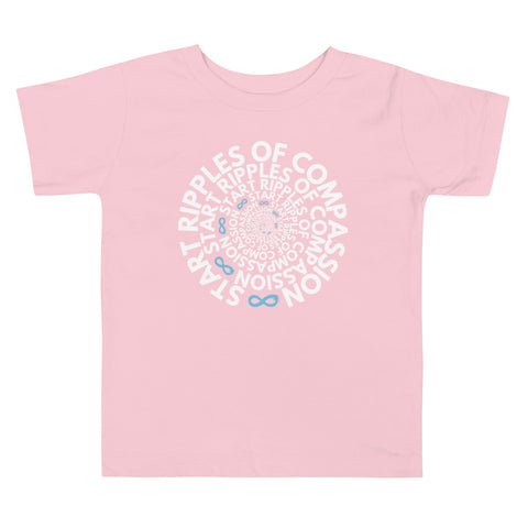 Ripples Twist - Toddler Tee - White Print