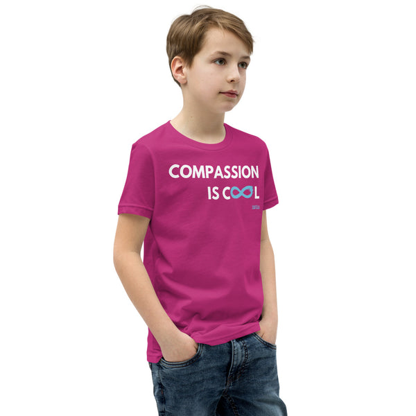 Compassion is Cool - Youth Unisex Short Sleeve- White Print