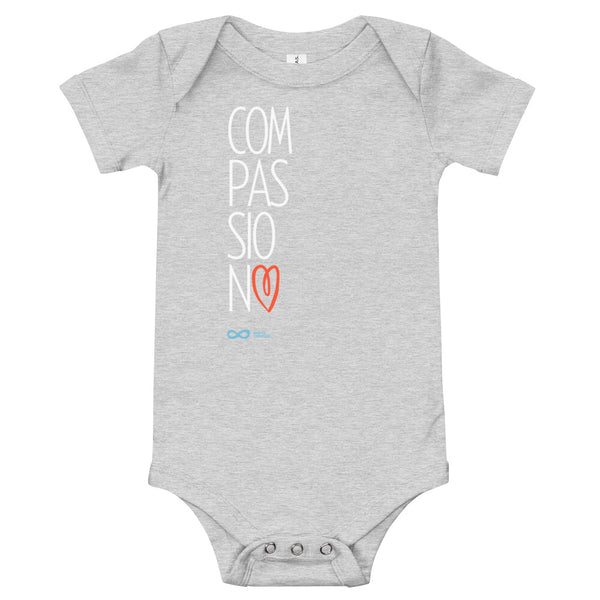 Compassion Heart - Onesie - White Print