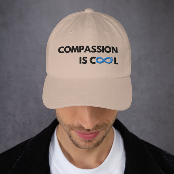 Compassion is Cool - Dad Hat - Black Thread