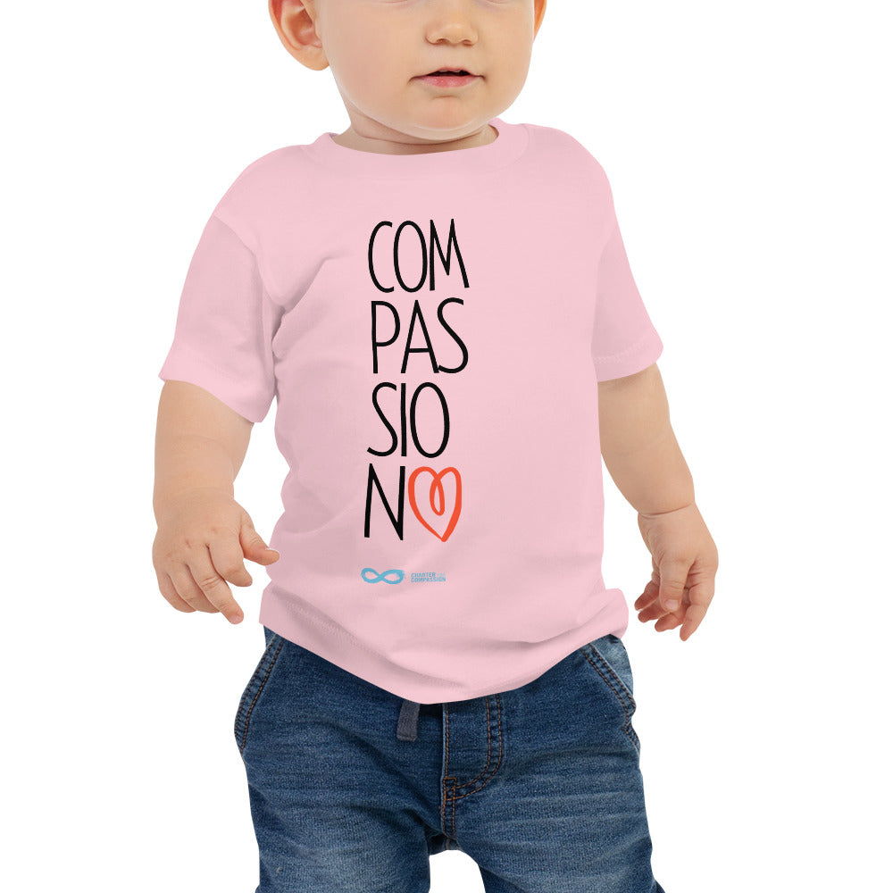 Compassion Heart - Baby Tee - Black print