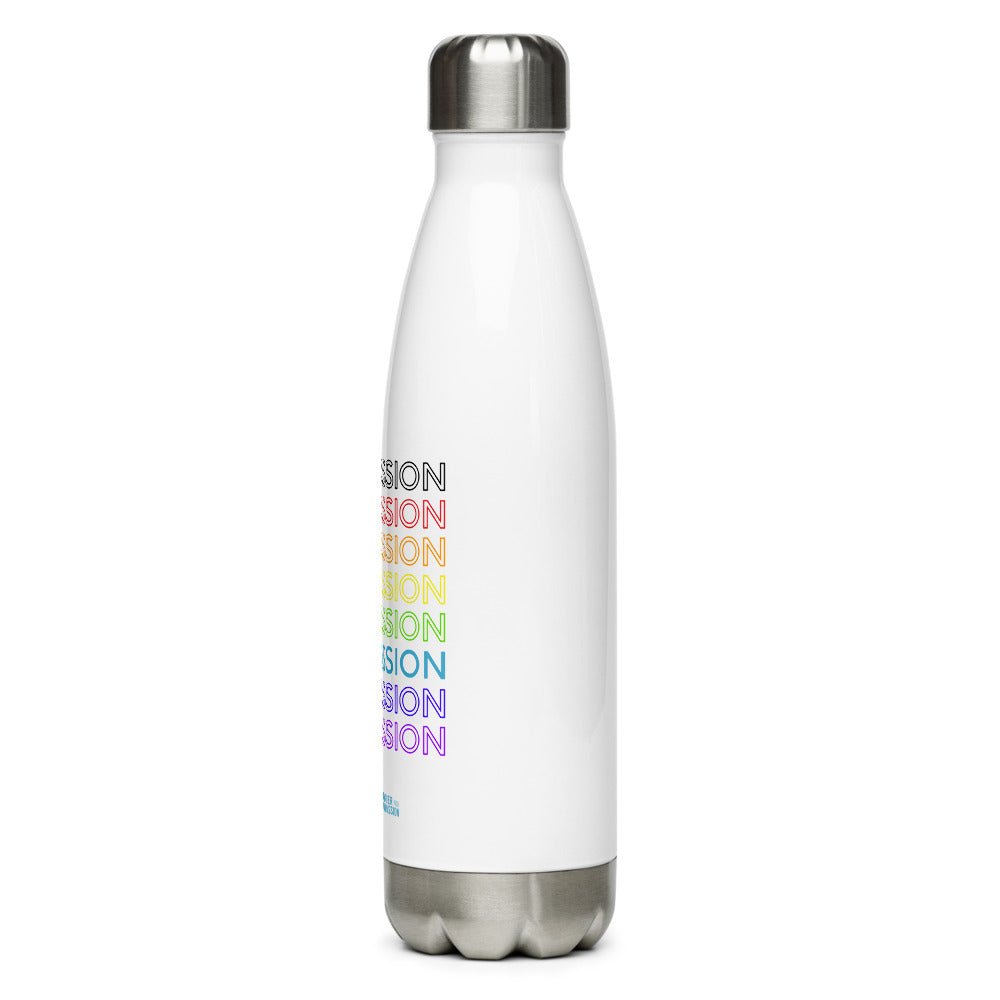 Compassion English Rainbow - Stainless Steel Water Bottle